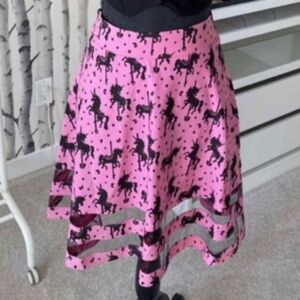 NWT Banjo and Cake Unicorn Skirt with mesh